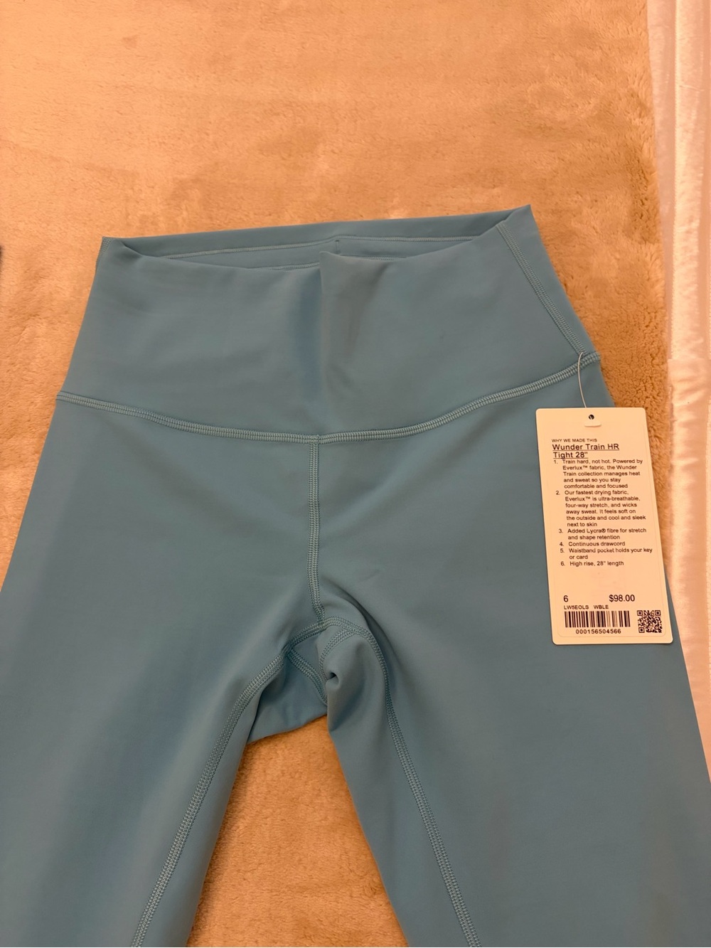 lululemon athletica Women's Sky Blue Zip Jacket and Leggings Set - Picture 7 of 9